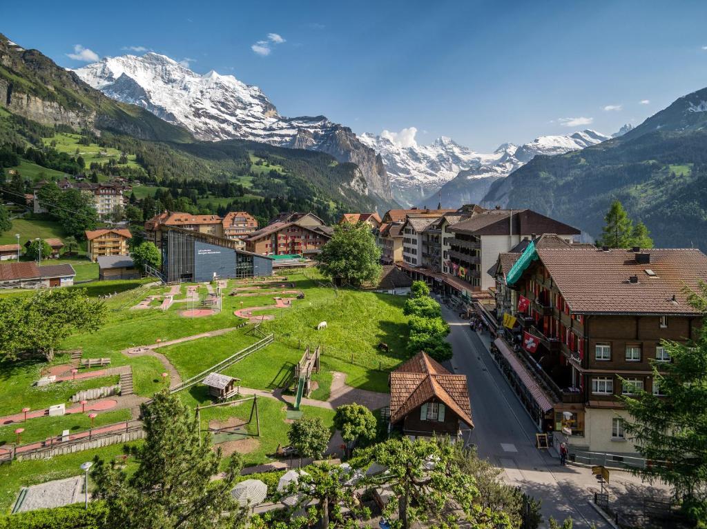 Hotel Schoenegg Wengen Bilik gambar